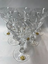 PEILL BLEIKRISTALL, 6 SCHWERE LIKÖRGLÄSER, KRÄFTIGER STIEL FACETTIERT, 12,2 CM