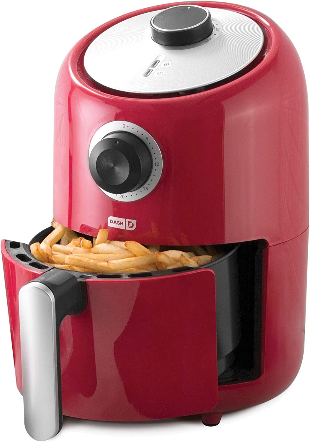 Compact Air Fryer Oven Cooker with Temperature Control, Non-Stick Fry Basket, Re