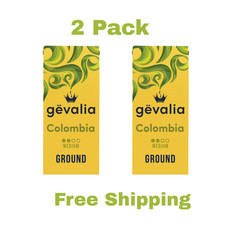 (2 pack) Gevalia Medium Roast Columbia Arabica Ground Coffee, 12 oz. Bag 9.53 per pound