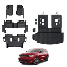 GALVAGNITE Floor Mats for 2016-2024 2025 Dodge Durango 6-seat, All Weather TP...
