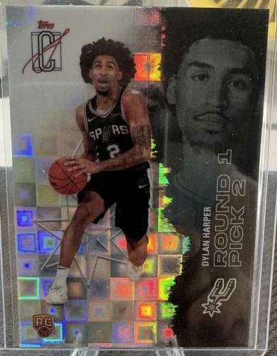 Dylan Harper 2025 Topps Signature Class #102 Pandora Refractor Chrome Rookie RC