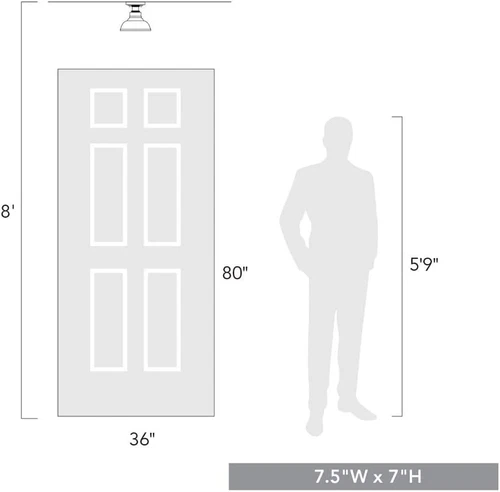 Brushed Champagne Bronze Flush Mount Light with Clear Glass Shade - Picture 5 of 8