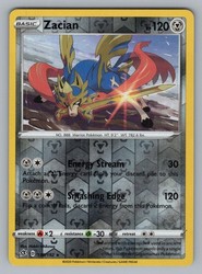 Zacian 139/192 Rebel Clash Reverse Holo Rare