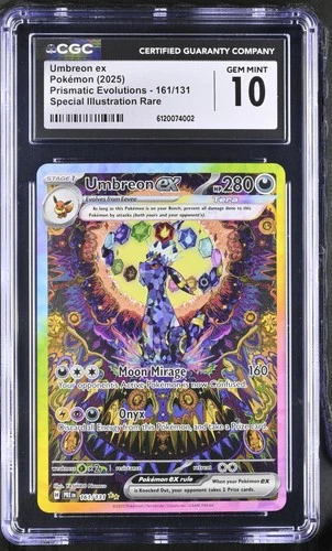 Pokemon TCG Umbreon ex 161/131 Prismatic Evolutions SIR CGC 10