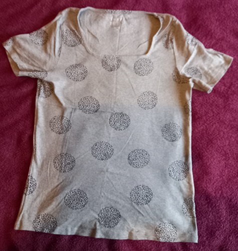 Ladies Love Tees Grey Mix Square Neck Short Sleeved T Shirt Top - Size 14 - Picture 2 of 9