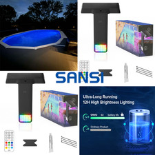 2-Pack Solar & USB Pool Lights Inground & Abo...