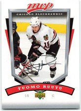 2006-07 Upper Deck MVP #68 Tuomo Ruutu Chicago Blackhawks
