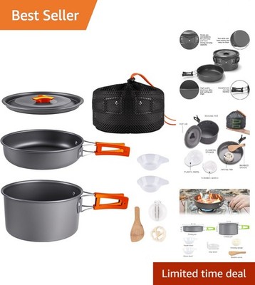Lightweight Aluminum Camping Cooking Gear   Perfect for Hiking & Backpacking