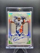 2023 Panini Flawless Quentin Johnston Rookie Patch Auto /20 RPA Chargers RC