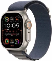 Apple Watch Ultra 2 49mm Titanium Case with Alpine Loop - Blue, Small (GPS +...