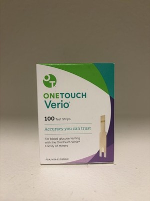 100ct OneTouch Verio Glucose Test Strips (50x2) Or (100x1), Exp 2027+
