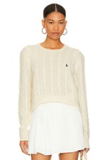 Polo Ralph Lauren Cable Sweater in Andover Cream M NWOT 145