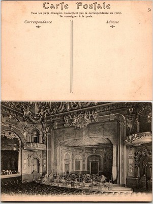 Tours France Theater Foyer Postcard Architectural Photo