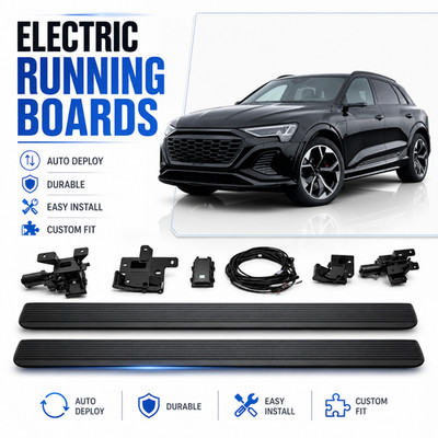 Power Running Board Side Step Fit for Audi Q8 2019-2026 Electric pedal