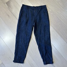 Eileen Fisher Organic Linen Ankle Pant Women s Small