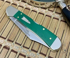 Case XX USA 2025 Smooth Spruce Green 64534 Arrowhead Mini Copperlock Knife