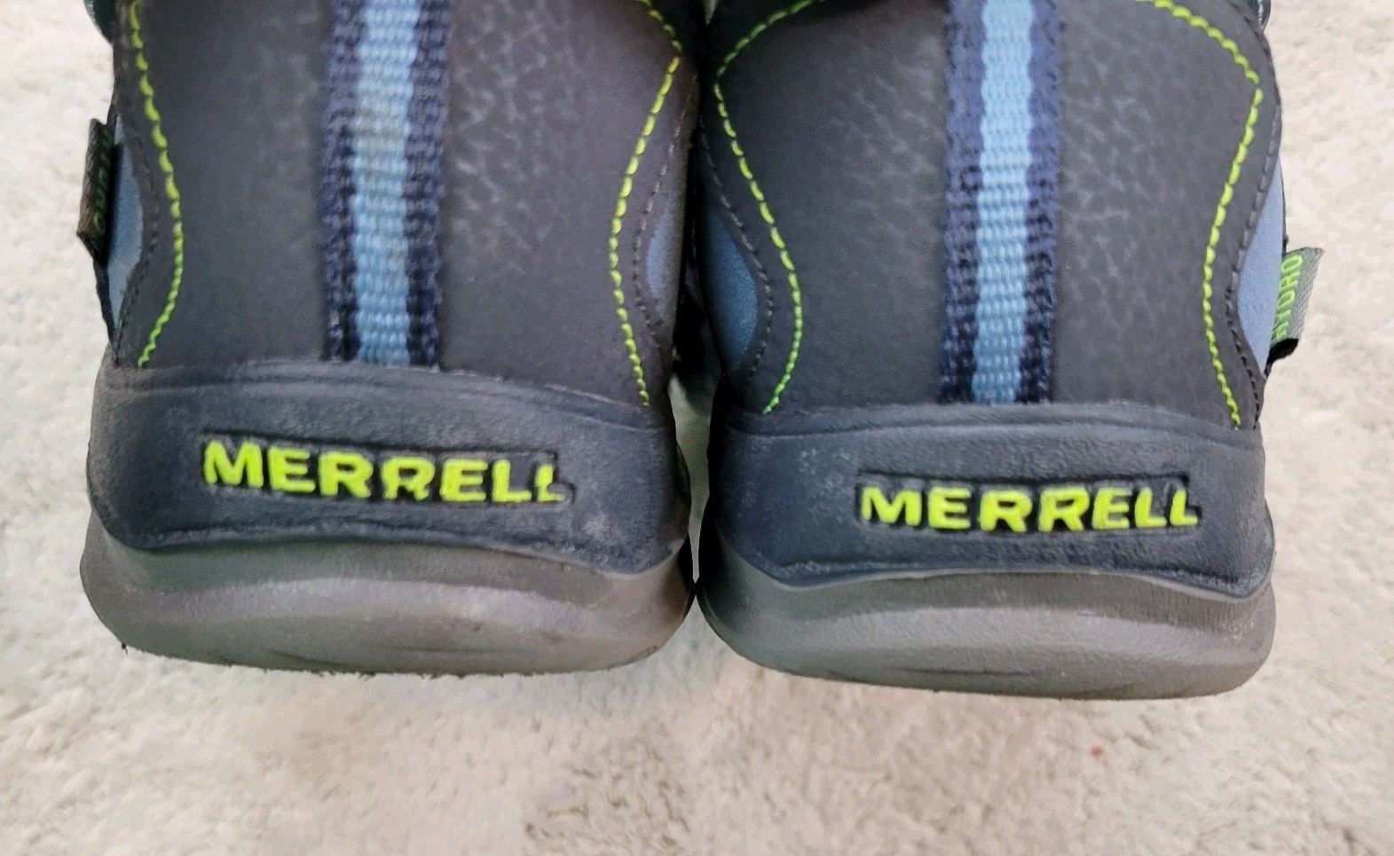 Merrell Hydro Hiker Sandali Ragazzo 6M Blu Punta Chiusa Acqua Scarpe Outdoor MY53375