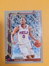 TYRESE MAXEY 2025-26 TOPPS HOLIDAY #H17 SILVER GLITTER PHILADELPHIA 76ERS 🎄