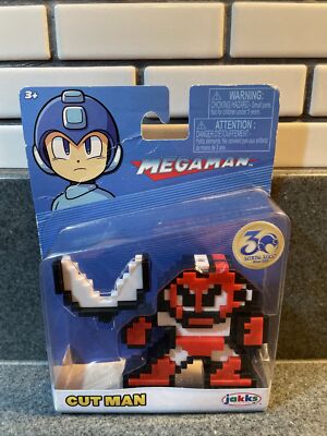 Mega Man Cut Man 8-bit Figure 30th Anniversary Capcom, slight package damage