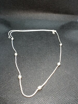 20 in 10.5 G Sterling Silver Ball Sectional Serpentine Link Chain Necklace
