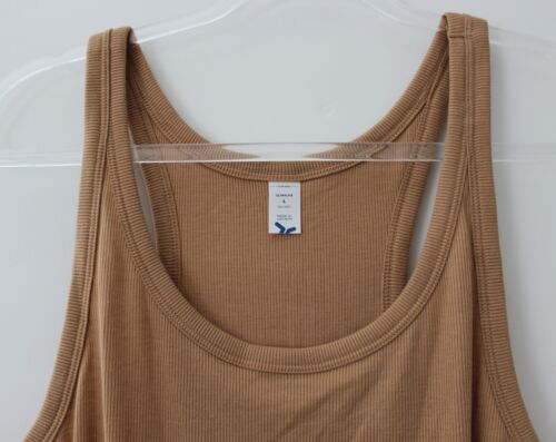 Old Navy Womens UltraLite Rib-Knit Racerback Tank Top Tan Size L NWT - Picture 4 of 5