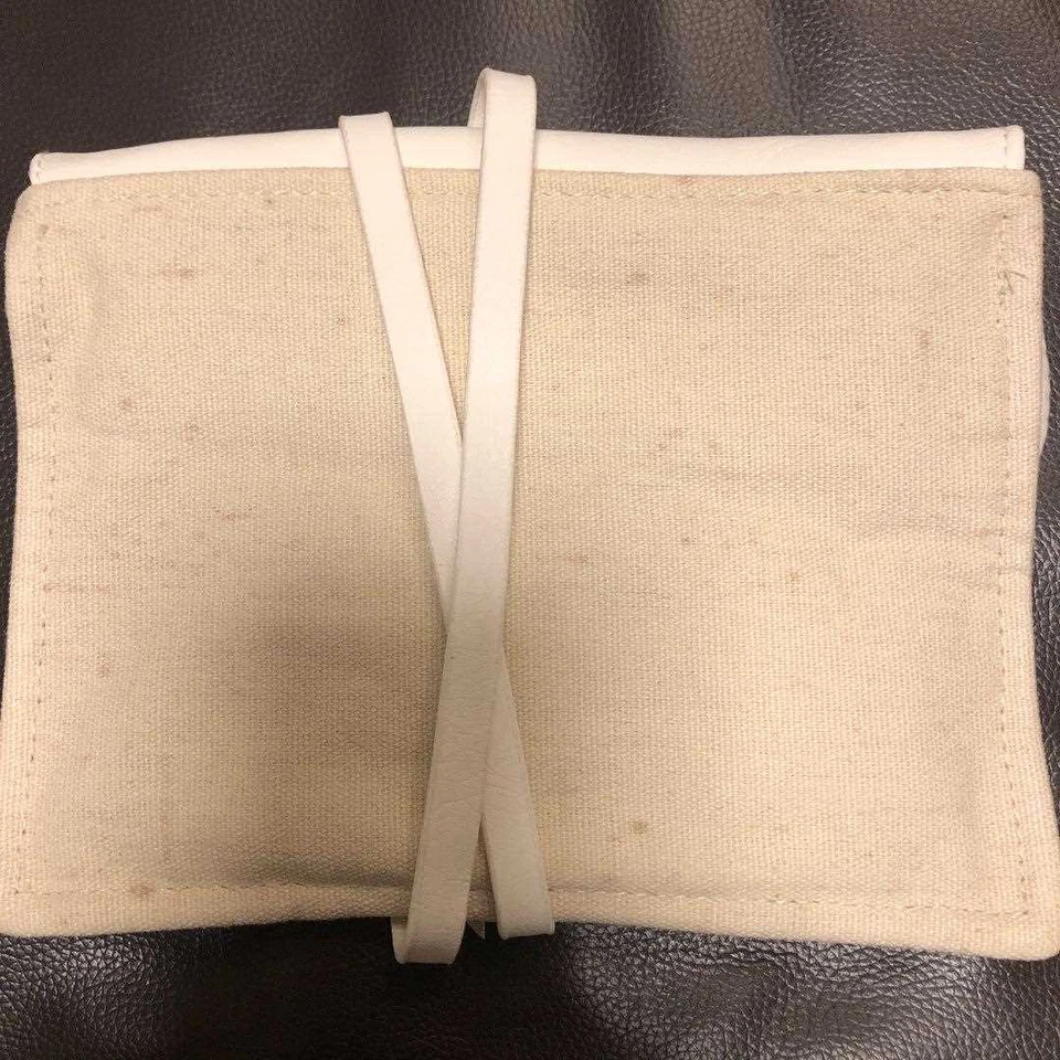 Bolso Chloe Logo Lona Cuero Beige Blanco Mujer USADO DE JAPÓN Foto 4 de 4