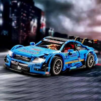 Mould King 13073 blau Mercedes-Benz AMG C63 DTM mit 1989 Teilen