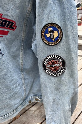 Harley-Davidson デニムジャケット 80年代 ビンテージ USA製 Levi's リーバイス 70507-0389 デニム