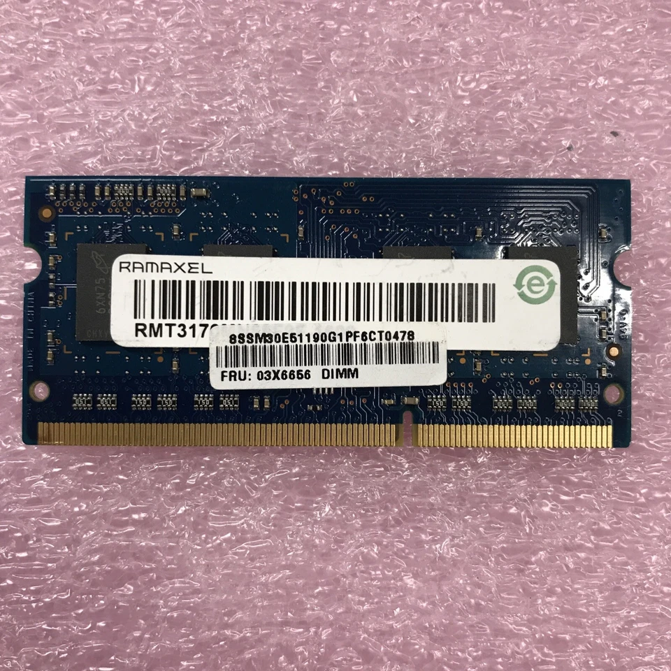 Ramaxel 8GB Kit 2x4GB 1Rx8 PC3L-12800S-11-13-B4 Laptop Memory RMT3170MN68F9F - Image 3 of 3