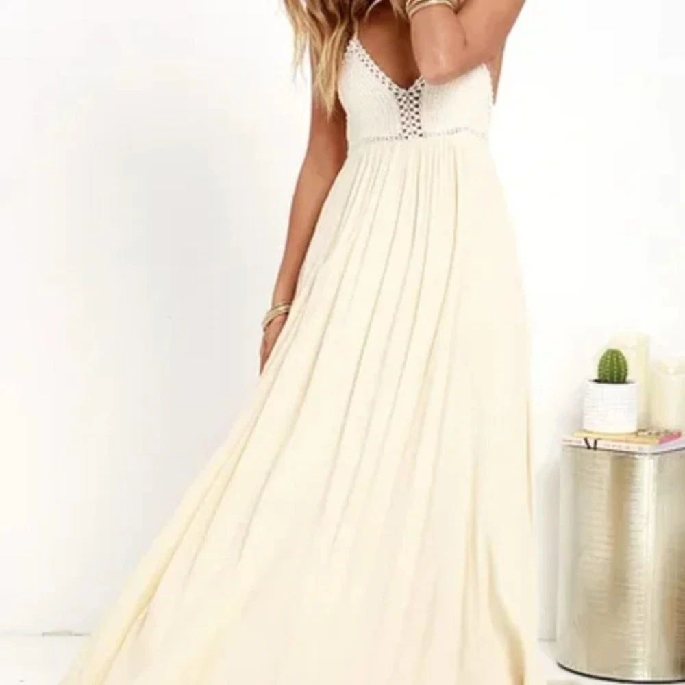 White hippie maxi clearance dress