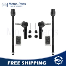 Front Inner + Outer Tie Rod Steering Linkage For  Buick Regal Chevrolet Lumina