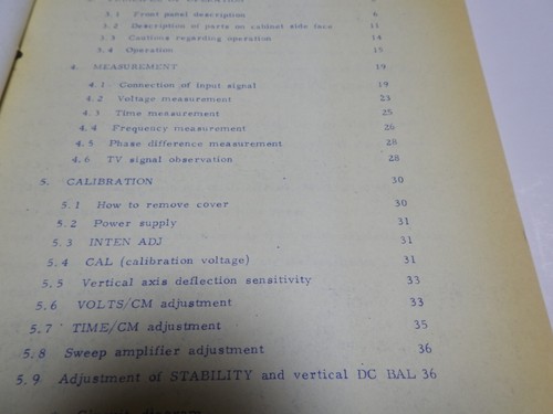 Operation Manual Oscilloscope 5510 - Picture 3 of 5