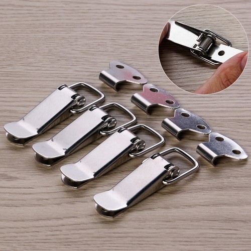 4PCS Spring Loaded Toggle Case Box Chest Trunk Latch Catches Hasps Clamps - Picture 5 of 12