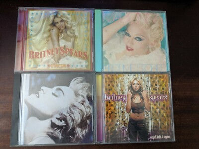 Britney Spears & Madonna 4 CD Lot Oops I did it Circus Bedtime Stories True Blue