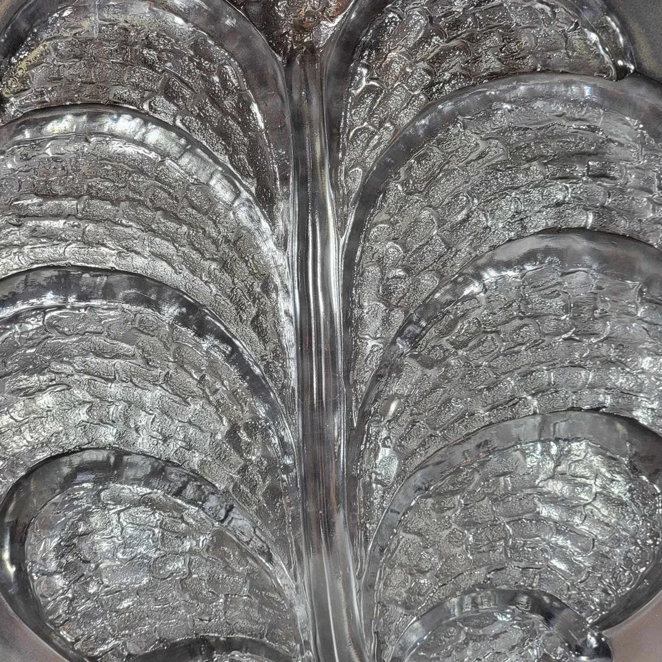 Bandeja para servir árbol de la vida Orrefors Suecia vintage Lars Hellsten Foto 4 de 4