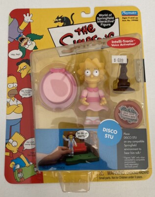 RARE Simpsons SUNDAY BEST LISA WOS Figure Series 9 DISCO STU ERROR CARD 2002