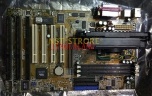 1 Stück gebrauchtes p3v133 Mainboard mit 3 ISA Slots mit CPU