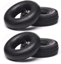 Two Heavy-Duty Replacement All-Purpose Utility Tire,Tube 4.10/3.50-4 Hand Truck
