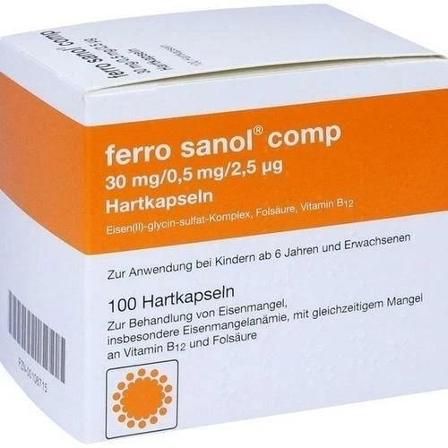 UCB PHARMA GMBH FERRO SANOL comp. Hartkaps.m.msr.überz.Pellets 100 St PZN 106715