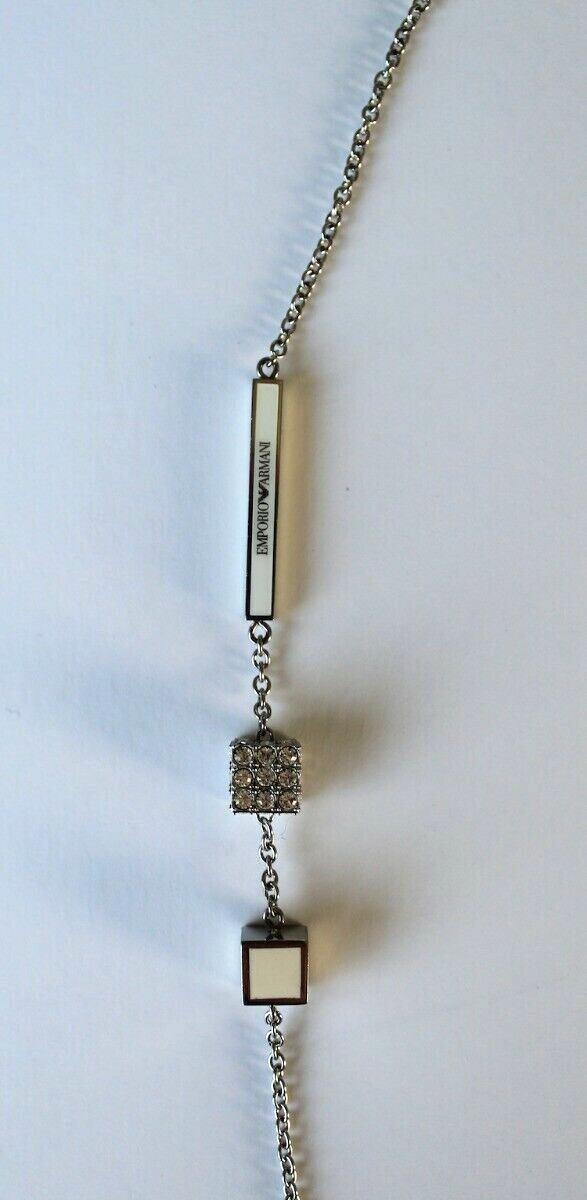 Emporio Armani Egs1437040 Multi Cube & Crystal Charm Necklace for