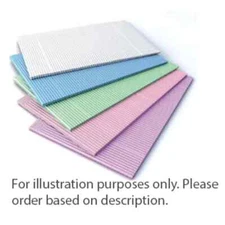 MARK3 Yellow Patient Bibs 13" x 19", 2-ply paper/1-ply poly, 500/bx.