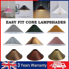 Easy Fit Lampshade For Ceiling Pendant Light Shade Living Room Cone Lamp Shades