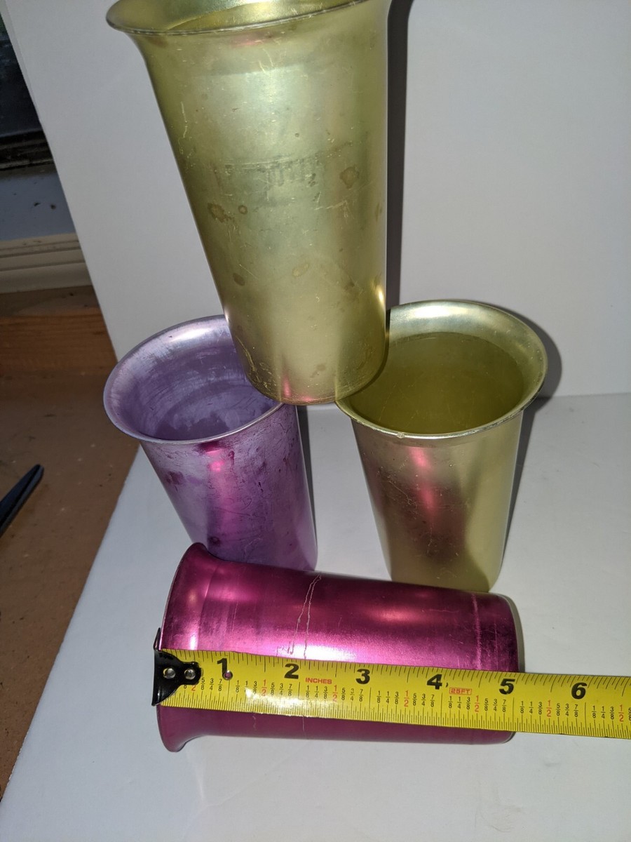 VINTAGE Qty (4) “Perfik” & (6) Zephyr Ware Aluminum Cups MCM VINTAGE Qty (4) “Perfik” & (6) Zephyr Ware Aluminum Cups MCM