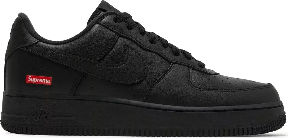 Chaussures basses Nike Air Force 1 noires suprêmes (CU9225 001) pour homme taille 12