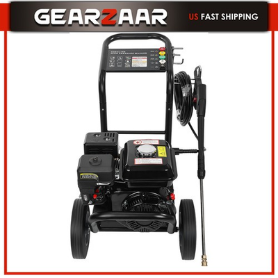#ad PETROL PRESSURE WASHER for Cars Fences Cold Water 240 BAR Gas Powered 212cc $254.98