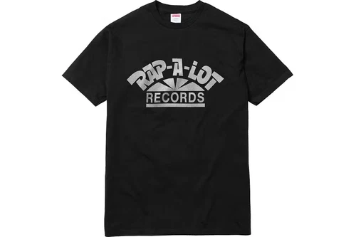 T shirt noir SS17 Supreme Rap A Lot Records Geto Boys Made in USA *NEUF*
