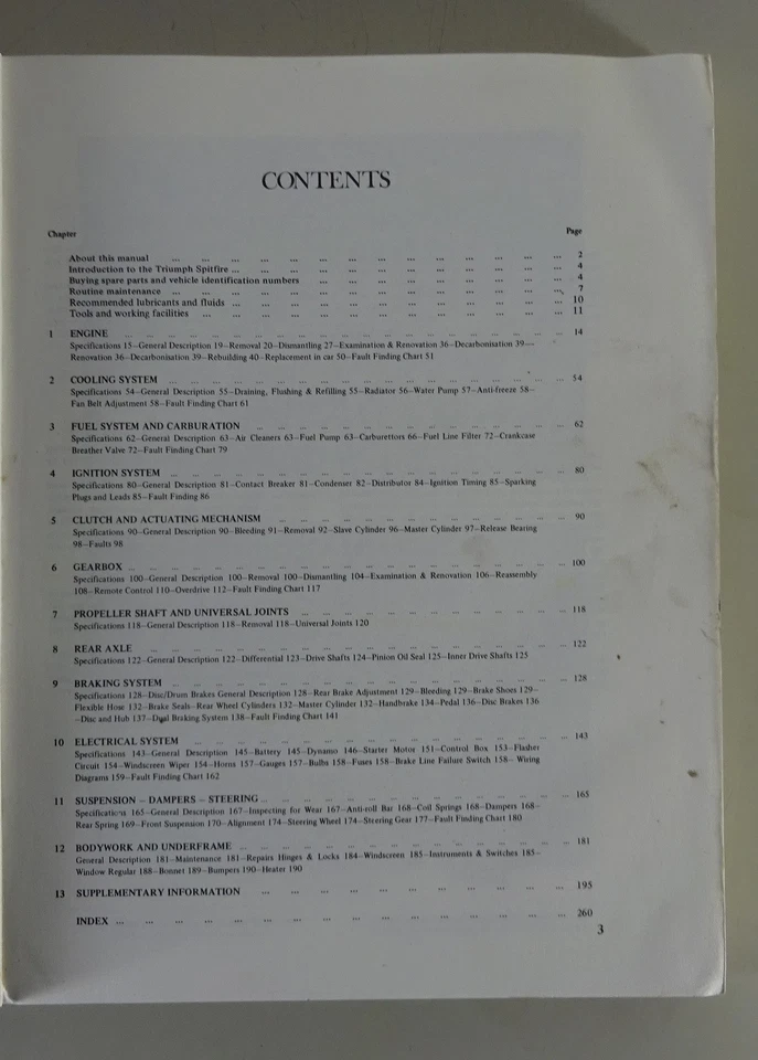 Haynes Officina Manuale Triumph Spitfire Mk 1/2/3/4 & 1500 My 1962 - 1978 - Immagine 2 di 4