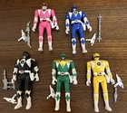 Bandai 1993 Mighty Morphin Power Rangers Flip Heads Figures Lot of 5 Vintage