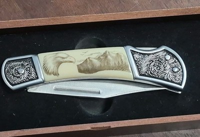 American Wildlife Knife Bald Eagle by American Mint  Sharp New Unused