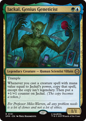 x1 Jackal, Genius Geneticist SPM Spider-Man MTG 131 M/NM 1x